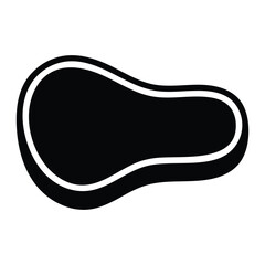 Meat Steak Silhouette Icon for Restaurant and Grill Branding