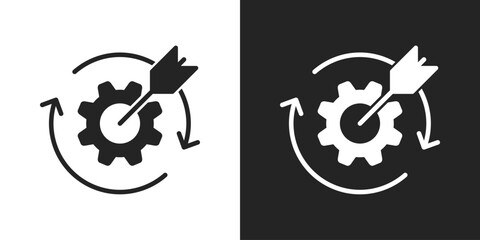 Effective Icon In Black And White Glyph Style