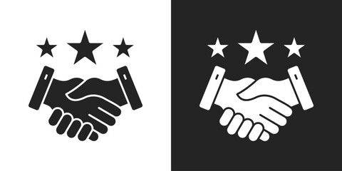 Relationship Icon In Black And White Glyph Style
