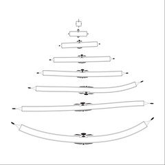 vector illustration of a christmas tree