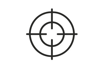 Design of a simple target symbol with four quadrants emphasizing focus and accuracy in various applications