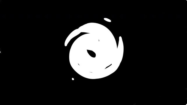 Liquid transition animation collection video. Cartoon motion spiral intro effect set 4k 60fps.