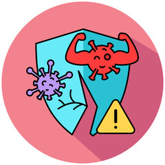 Low Immunity Condition isometric icon