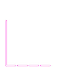 Neon Pink Corner Border 