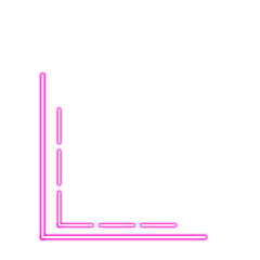 Neon Pink Corner Border 