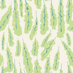 seamless background with green leaves