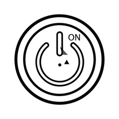 On State Power Button with Indicator Icon