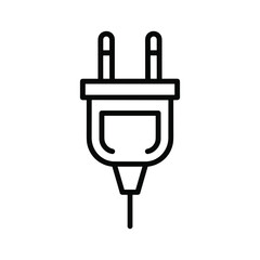 Electrical Power Plug Line Icon