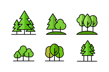 Forest icon illustration