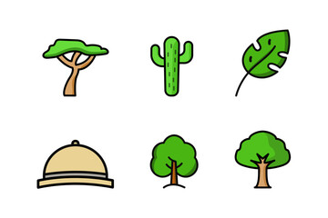 Jungle icon illustration