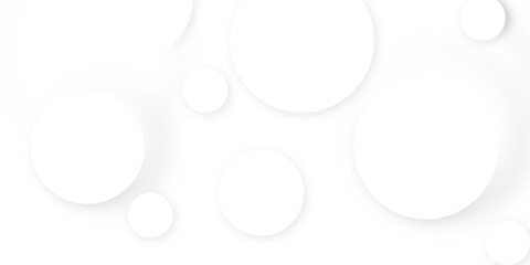 White and grey abstract modern circle background. abstract white circle shape with digital hi tech concept background technology. Presentation slide template. Glowing circle lines design .