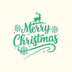 Naklejka premium Holly Jolly Typography