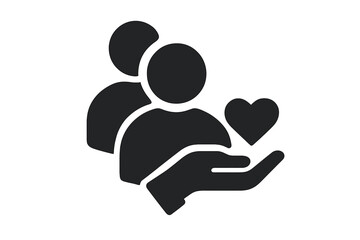 Hand symbolizing care and connection between two people