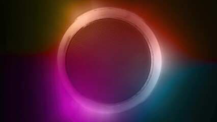 Abstract ring creating sound wave effect