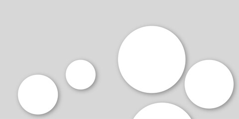 White and grey abstract modern circle background. abstract white circle shape with digital hi tech concept background technology. Presentation slide template. Glowing circle lines design .