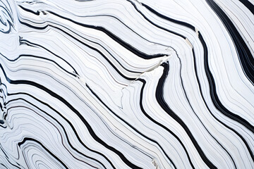 Black and white marble pattern, bold high contrast, artistic waviness
