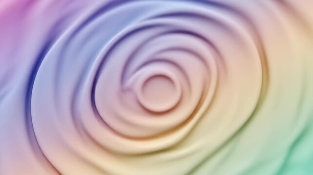 Seamless loop of soft pastel colors smoothly blending and slowly flowing across the screen creating an ephemeral gradient shift design element, transition, high quality