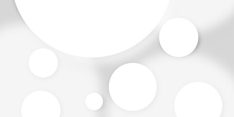 White and grey abstract modern circle background. abstract white circle shape with digital hi tech concept background technology. Presentation slide template. Glowing circle lines design .