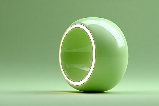 glowing minimal object shape. Generative AI - Powered by Adobe