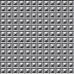 rectangular geometric pattern, black and white vector illustration