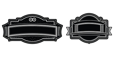 Classic 1940s caf&eacute; sign, empty, black and white, rustic and nostalgic look, high detail