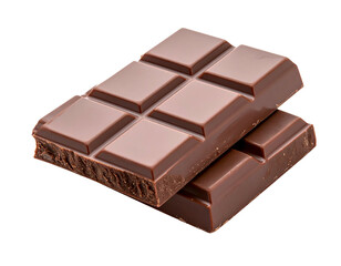 Sweet Chocolate Bar Isolated On Black