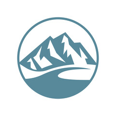 Iceberg logo icon design