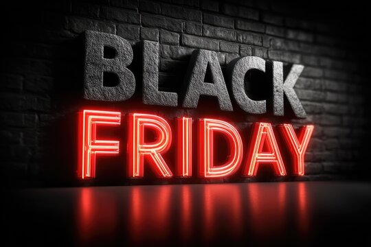 Black friday shopping sale promotions discount offers urban environment dimly lit viewpoint exciting shopping experience