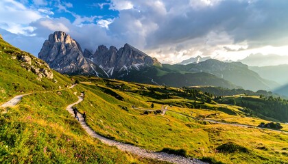 Majestic Dolomites - A Scenic Hike Through the Italian Alps.