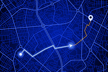 navigation map screen