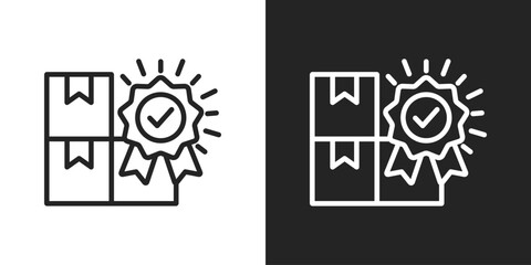 Branding Icon In Black And White Line Style