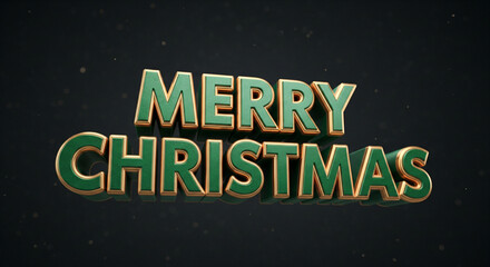 Festive 3 d christmas greeting