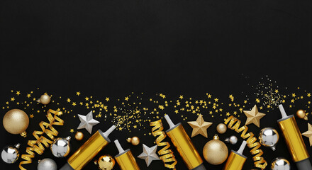 Festive celebration elements on transparent background