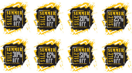 Black Friday Promotional Labels with Bold Typography, Black Friday Promotional Labels with Bold Typography