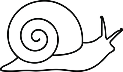 Snail body and shell designed with symmetrical curved lines for balanced simplicity 2 © MST Rohima