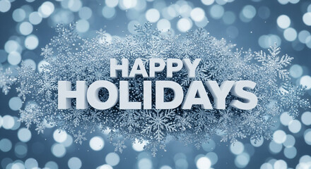 Happy holidays festive greeting