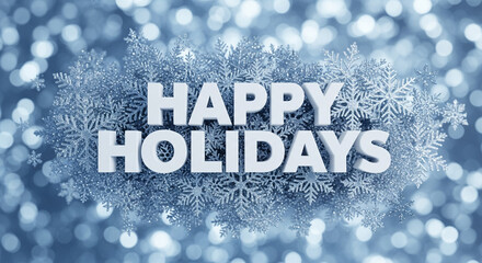 Happy holidays festive greeting