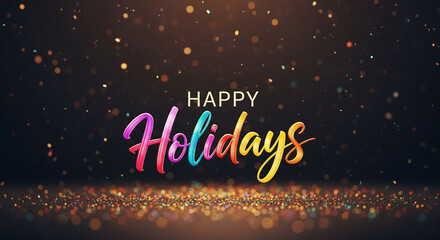 Happy holidays festive greeting