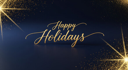 Happy holidays festive greeting