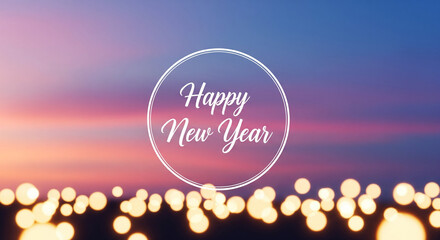 Happy new year celebration