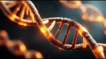 DNA Helix Spinning Animation  - Powered by Adobe