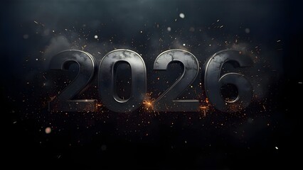 Fototapeta premium New Year 2026 Illustration Design