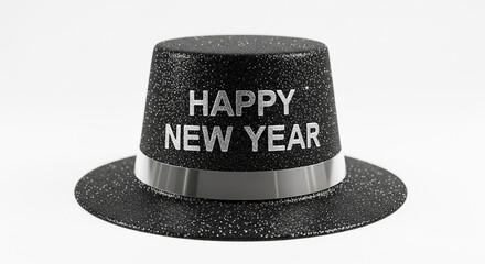 New years eve party hat with glitter