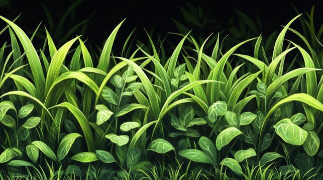 Forests with lush greenery and rich hues emphasise the beauty of nature, making them ideal for an eco-friendly backdrop in presentations on biodiversity. - Powered by Adobe