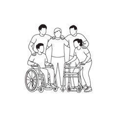 Accessibility & Inclusion – Bold Outline Vector