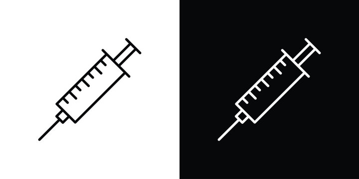 Anesthesia icon design element. Linear style vectors
