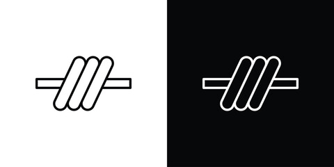 Obraz premium Barbed Wire icon design element. Linear style vectors