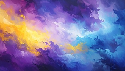 blue, purple and yellow texture blurred
