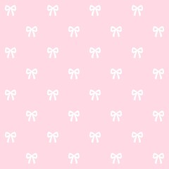 A cute pastel coquette seamless pattern featuring soft ribbons, bows, hearts, and delicate decorative elements. Perfect for gift wrapping, scrapbook paper, stationery design, textile prints, and girly