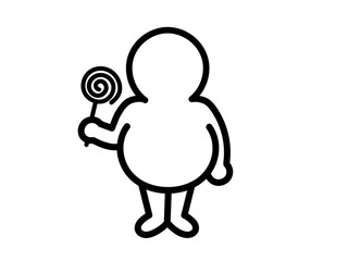 太ってる人　お菓子